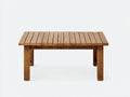 Mesas de jardín de madera 140x80x75 cm - madera natural - estilo rústico