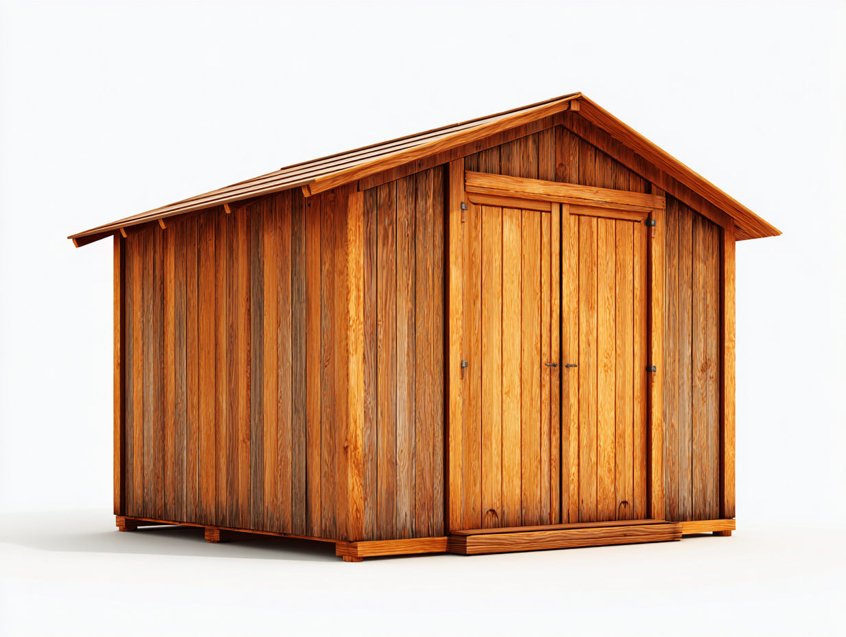 Casetas de jardín de madera 260x210x225 cm - marrón - diseño rústico